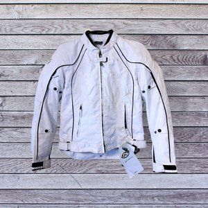 Field Sheer Large Motorcycle Jacket White